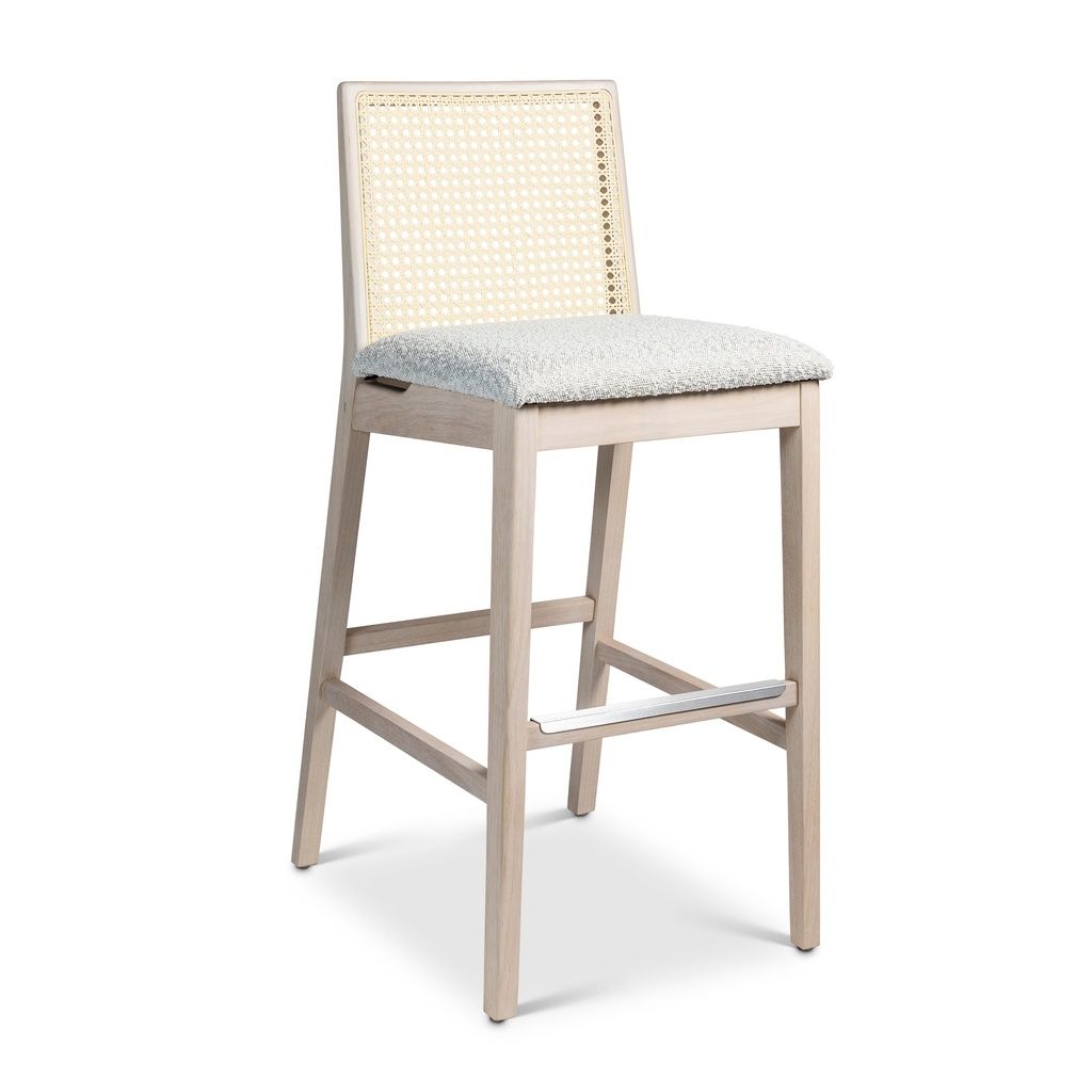 Cane webbing deals bar stool