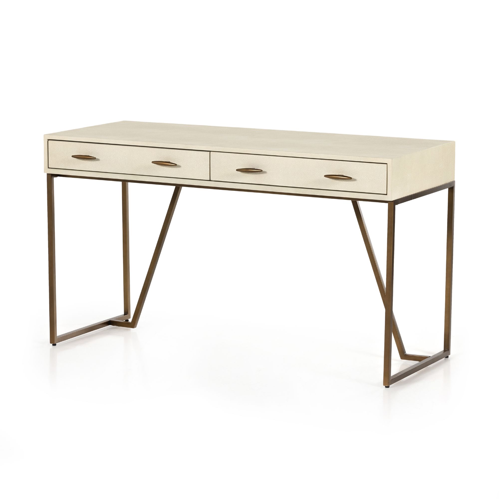White shagreen desk discount