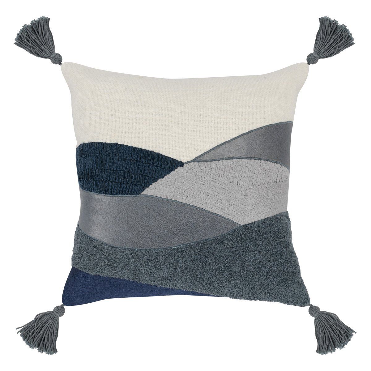 Throw Pillow Cover in FOUNTAIN ARCH Sea