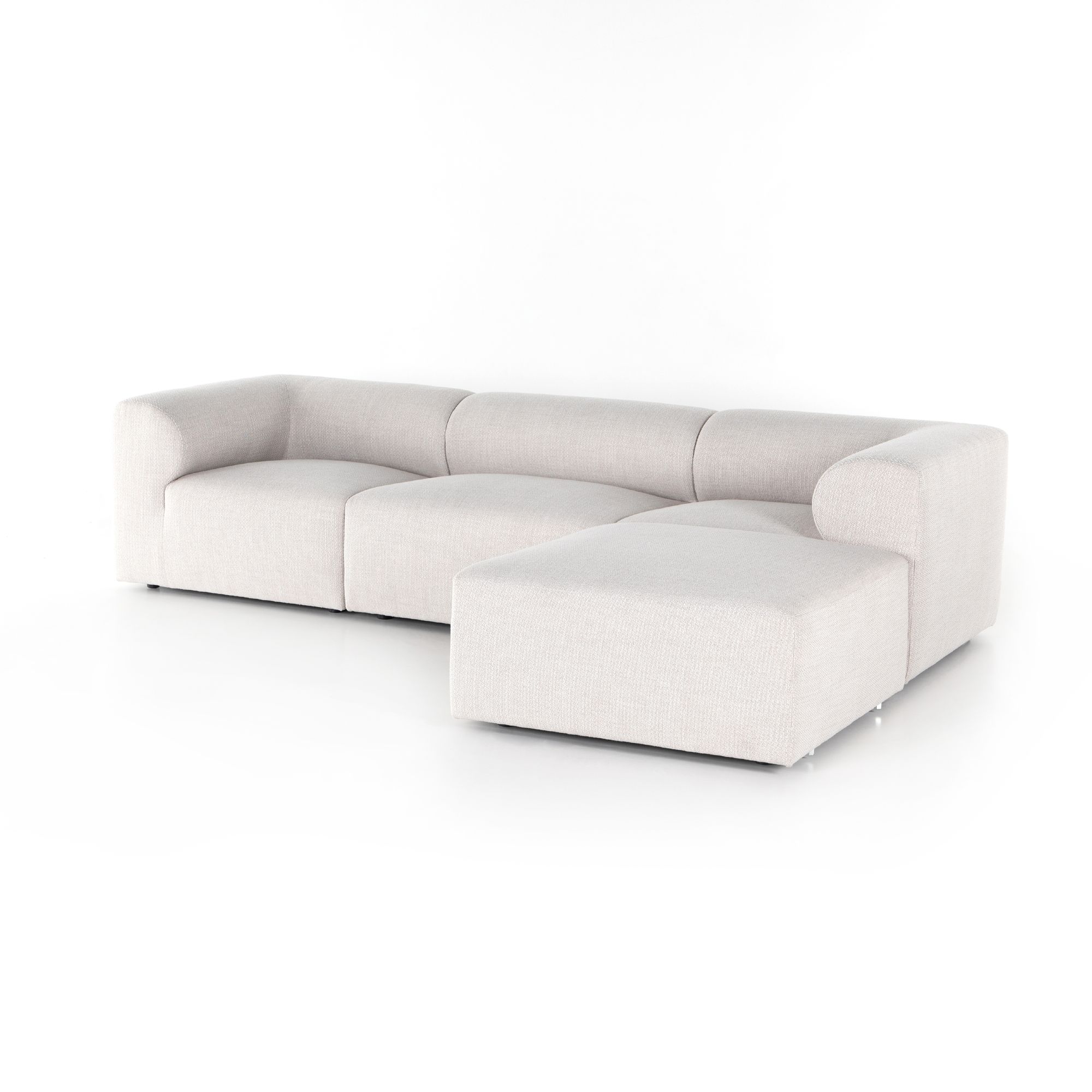 Collins 3-Piece Sectional With Ottoman at allmine.com