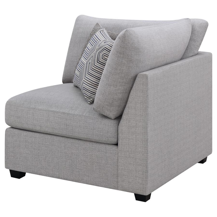 Shaylyn Upholstered Corner Chair Grey at allmine