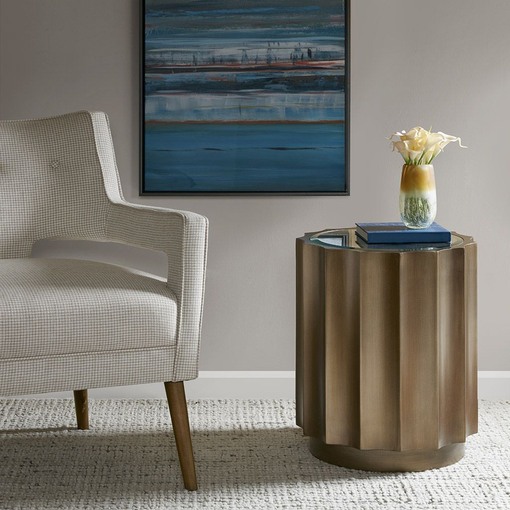 Bronze accent table discount