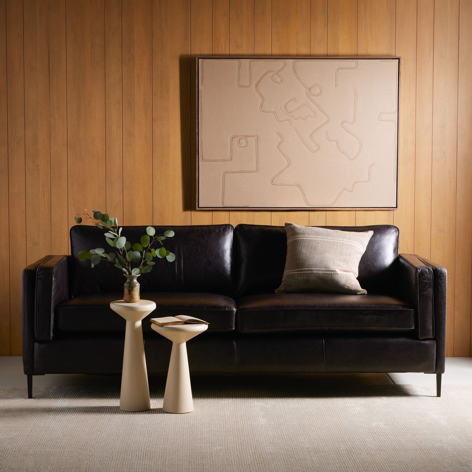 West Elm Modern Chesterfield Leather Sofa by West Elm - Dwell