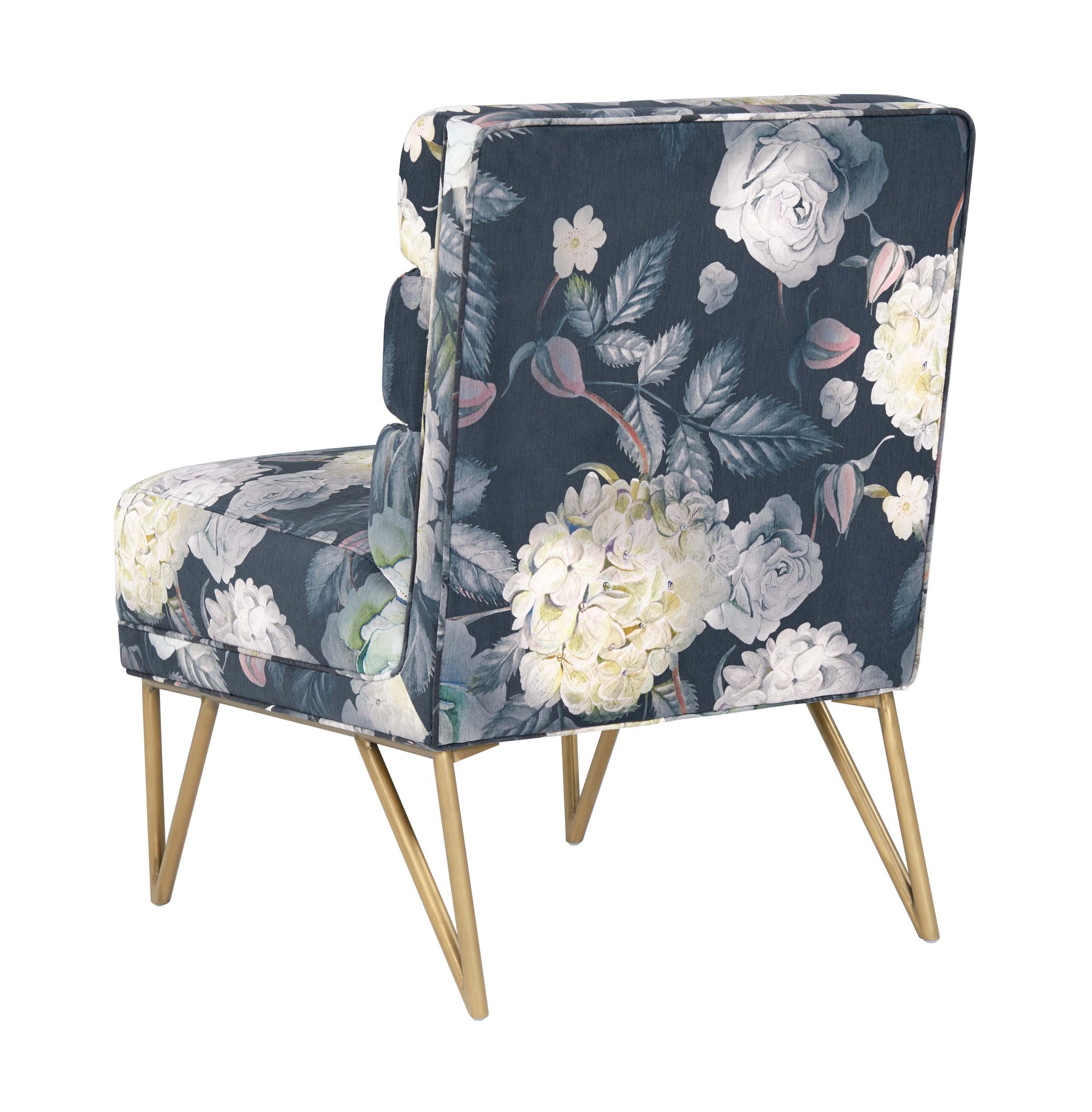 Patterned discount velvet chair