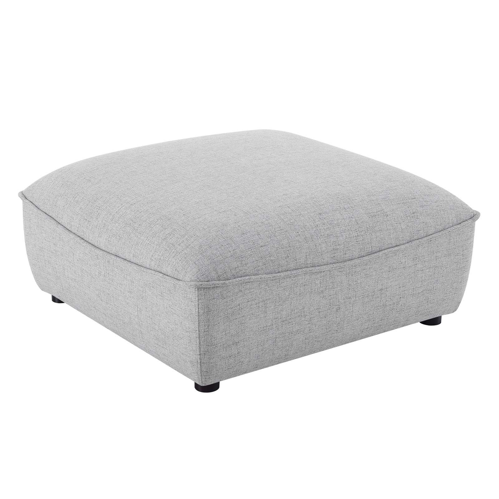 New - 17 Green Upholstered Square Modular Furniture Ottoman