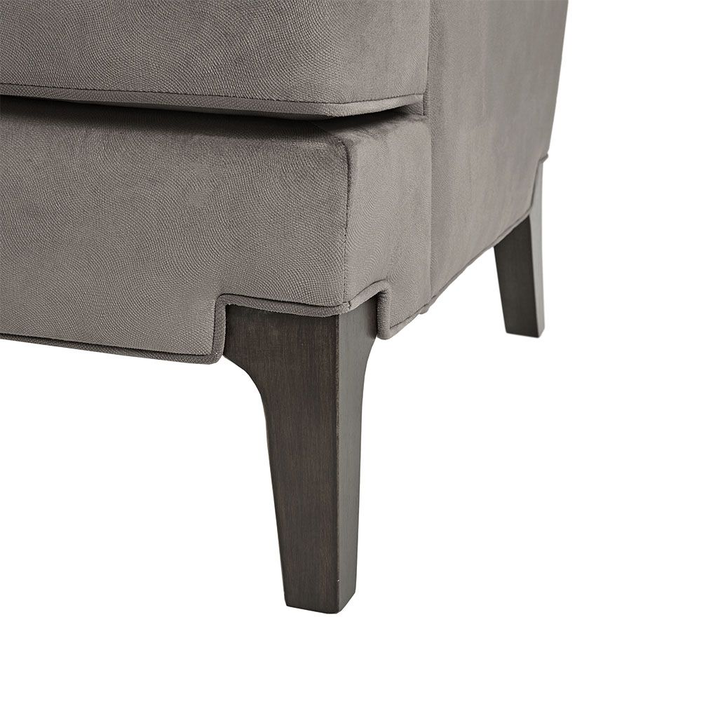Martha Stewart Anna Light Grey Arm Accent Chair at allmine.com