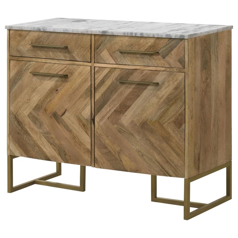 Accent cabinet with marble top discount