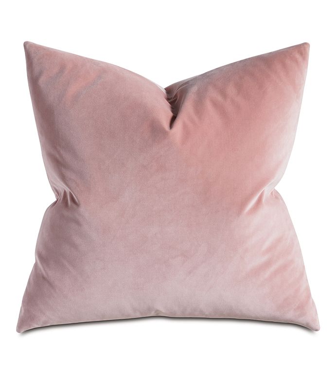 Uma Velvet Decorative Pillow in Pink at allmine.com