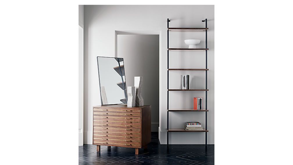 Helix 96 outlet walnut bookcase