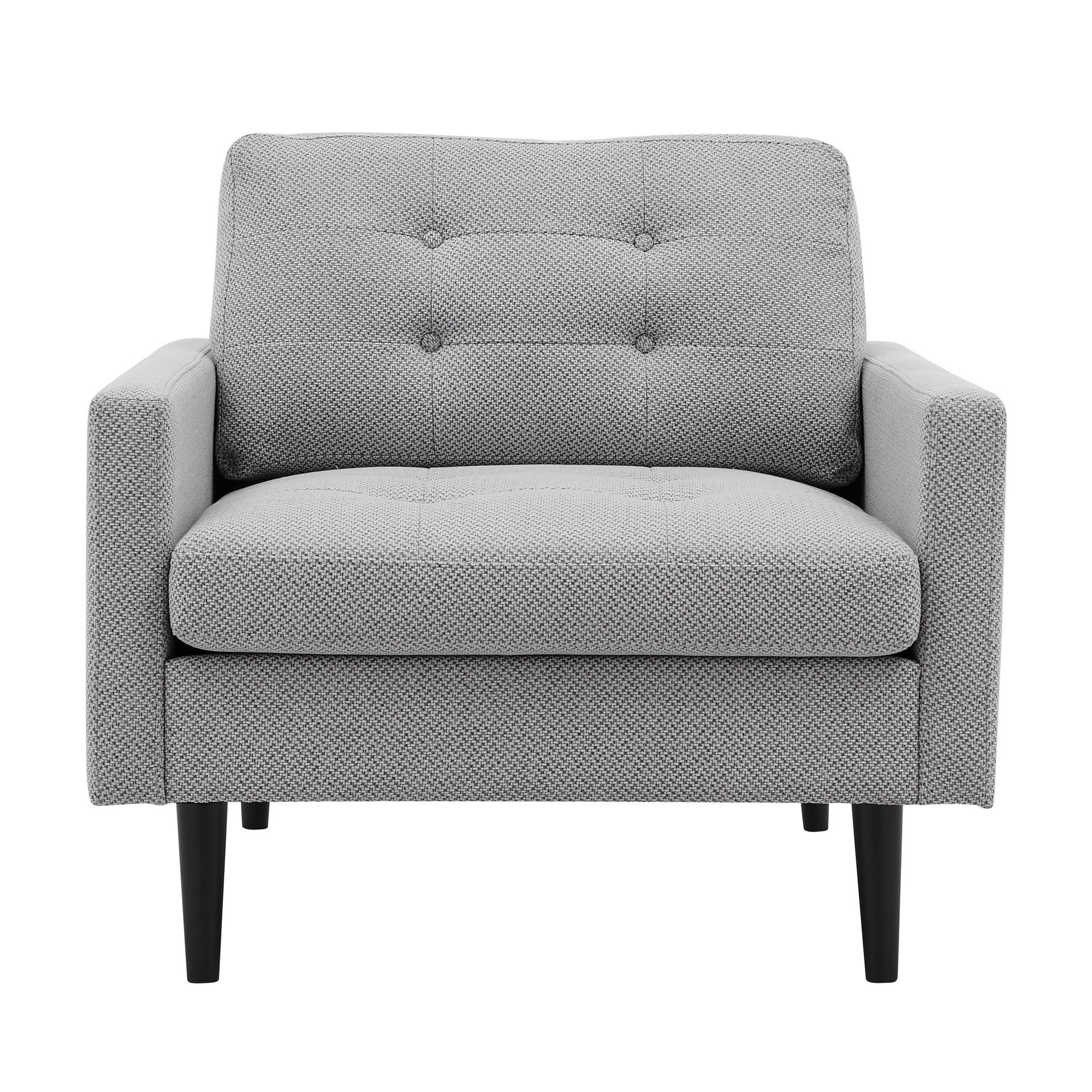 Ritchie Grey Fabric Accent Chair at allmine