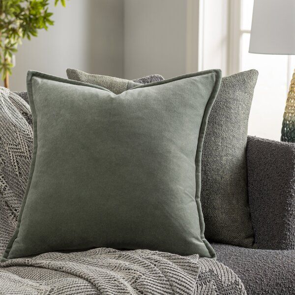 Throw Pillow Cover in FOUNTAIN ARCH Sea