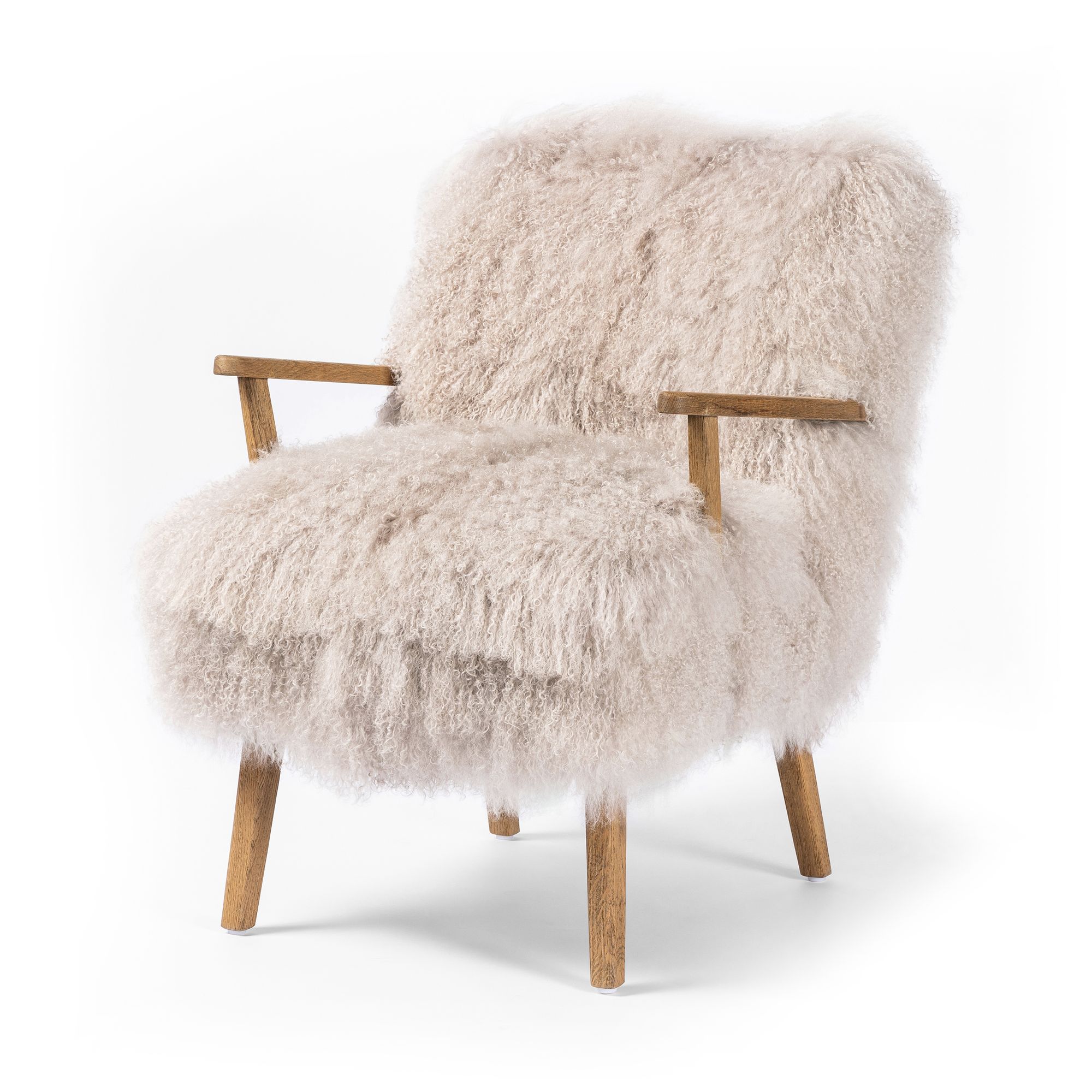 Fur armchair discount