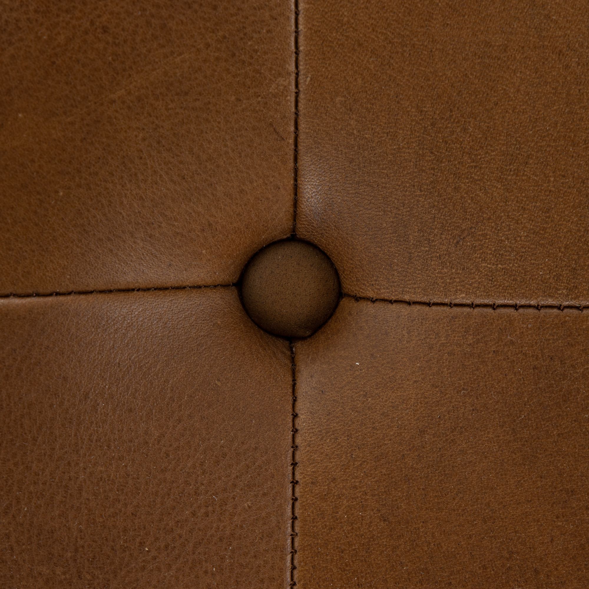 Halston Leather Ottoman, Heirloom Sienna – High Fashion Home