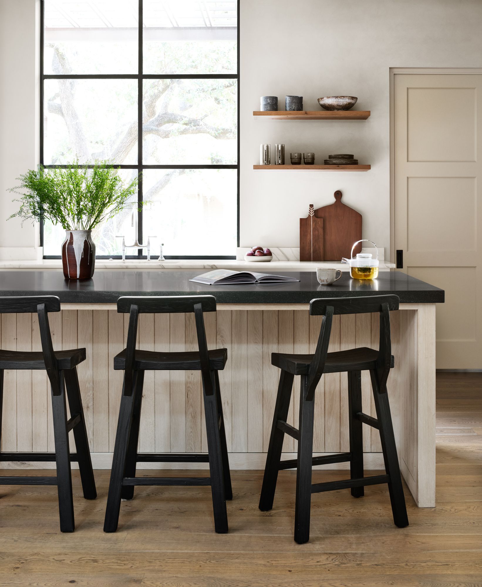 Black discount farmhouse stools