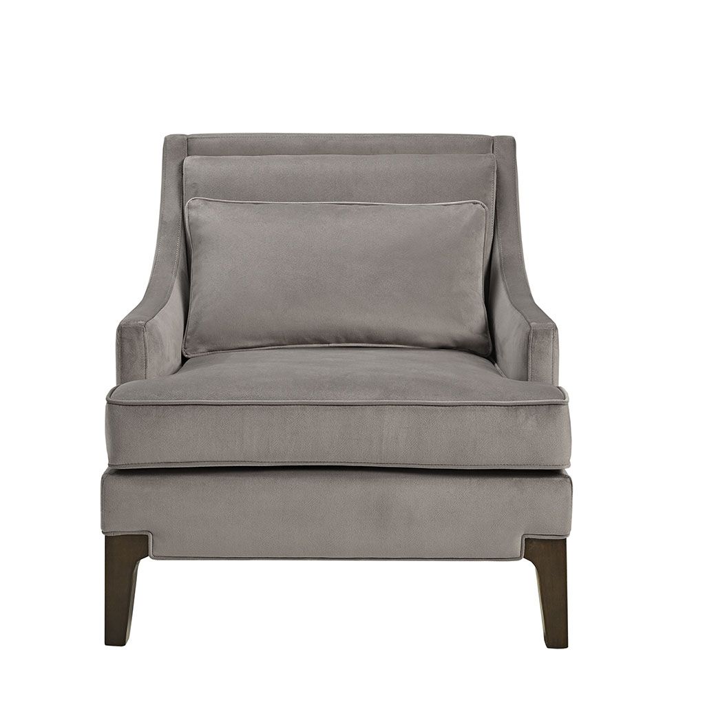 Martha Stewart Anna Light Grey Arm Accent Chair at allmine.com