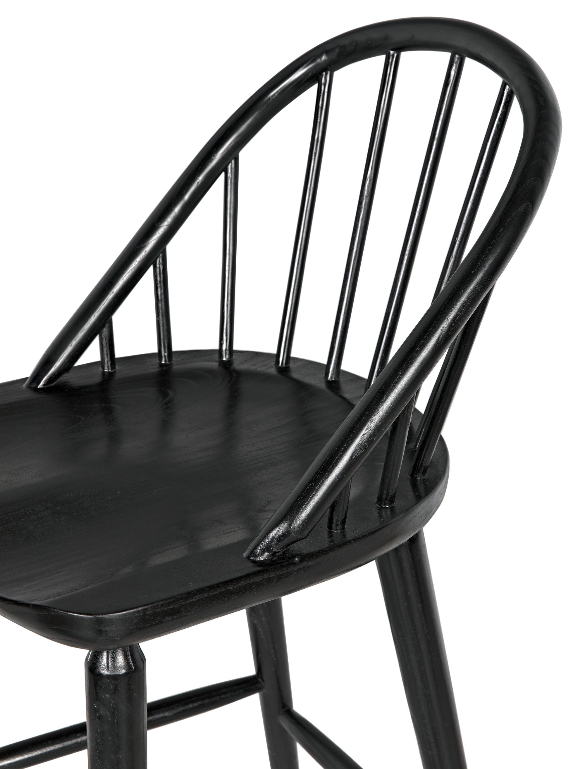 Black windsor bar stools hot sale