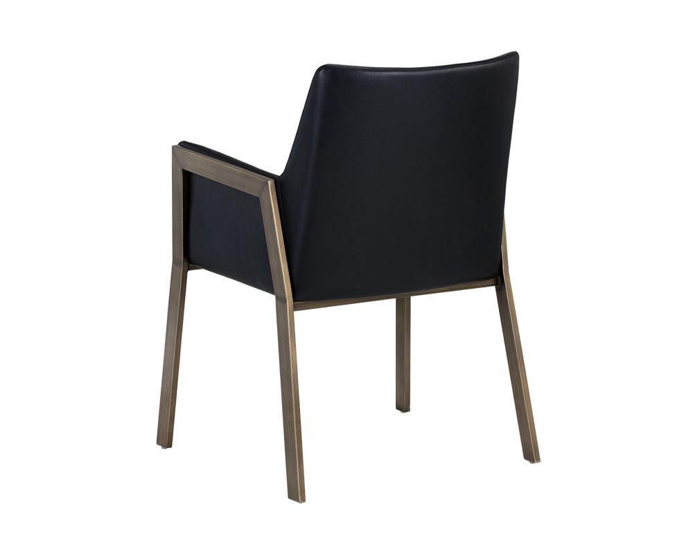 Black armchair online dining