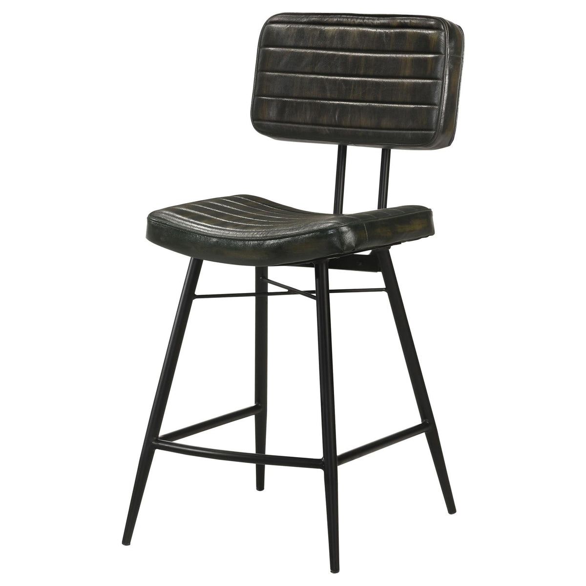 Partridge Upholstered Counter Height Stools with Footrest Set of