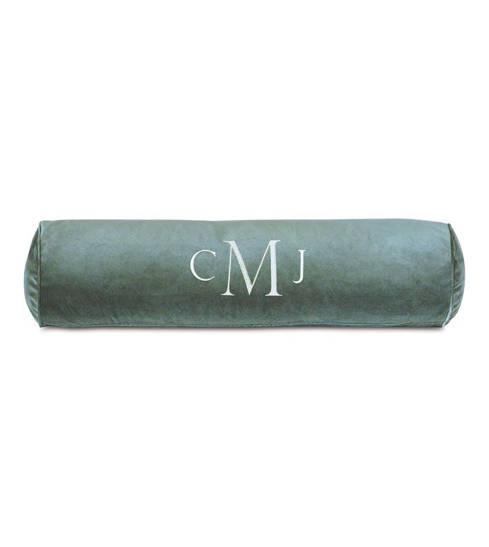 Monogrammed bolster pillow hotsell