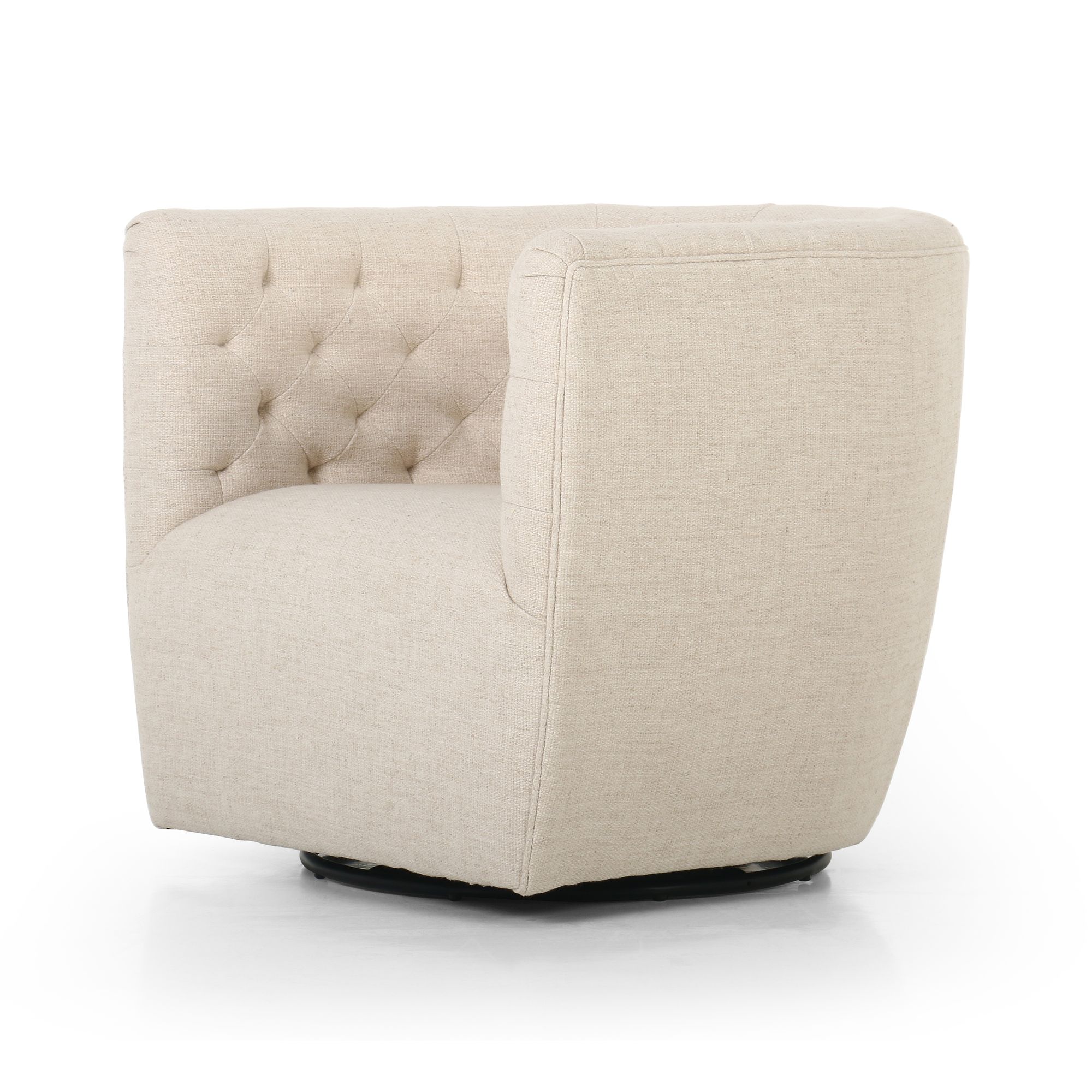 Canyon cream discount velvet swivel chair