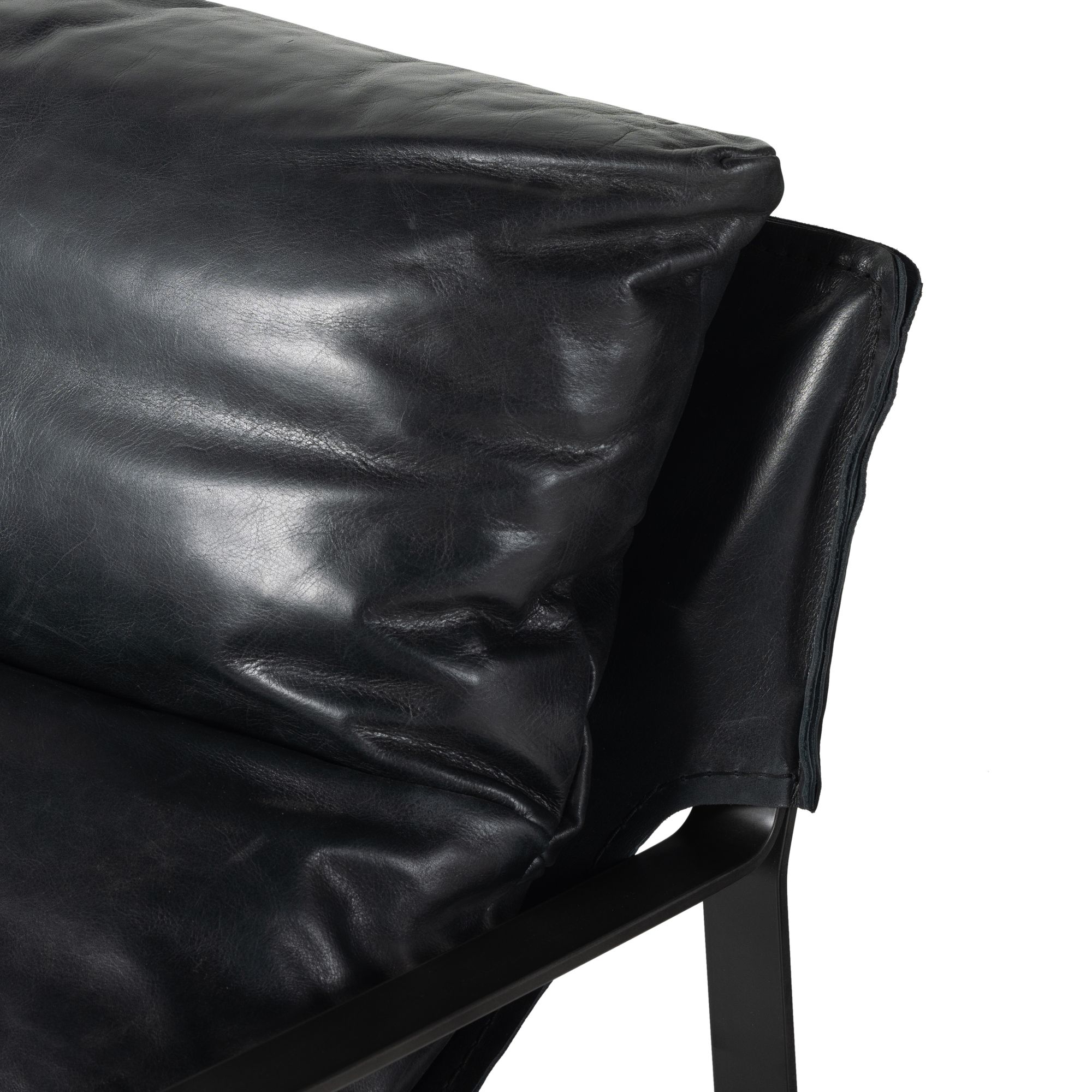 Emmett leather sling discount chair