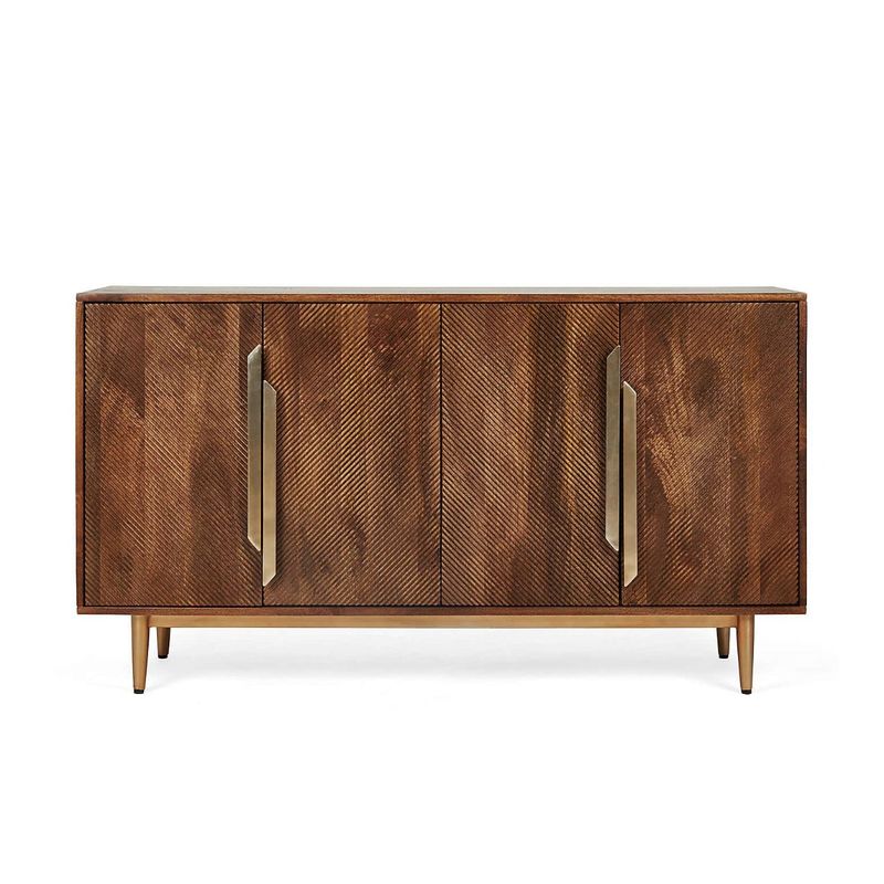 Buffet credenza cannage 120x39x70cm naturale Bohème