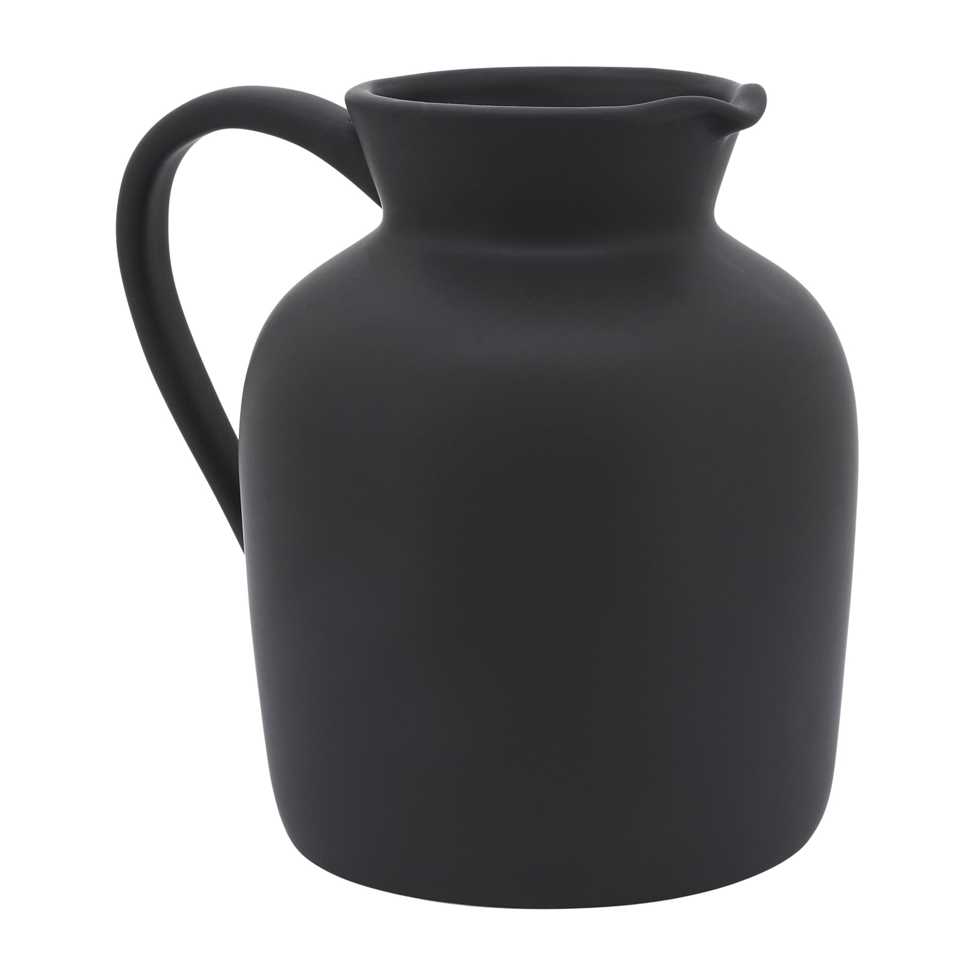 B 48 oz. Stoneware Pitcher, Matte Black – Midwest Modern Furniture