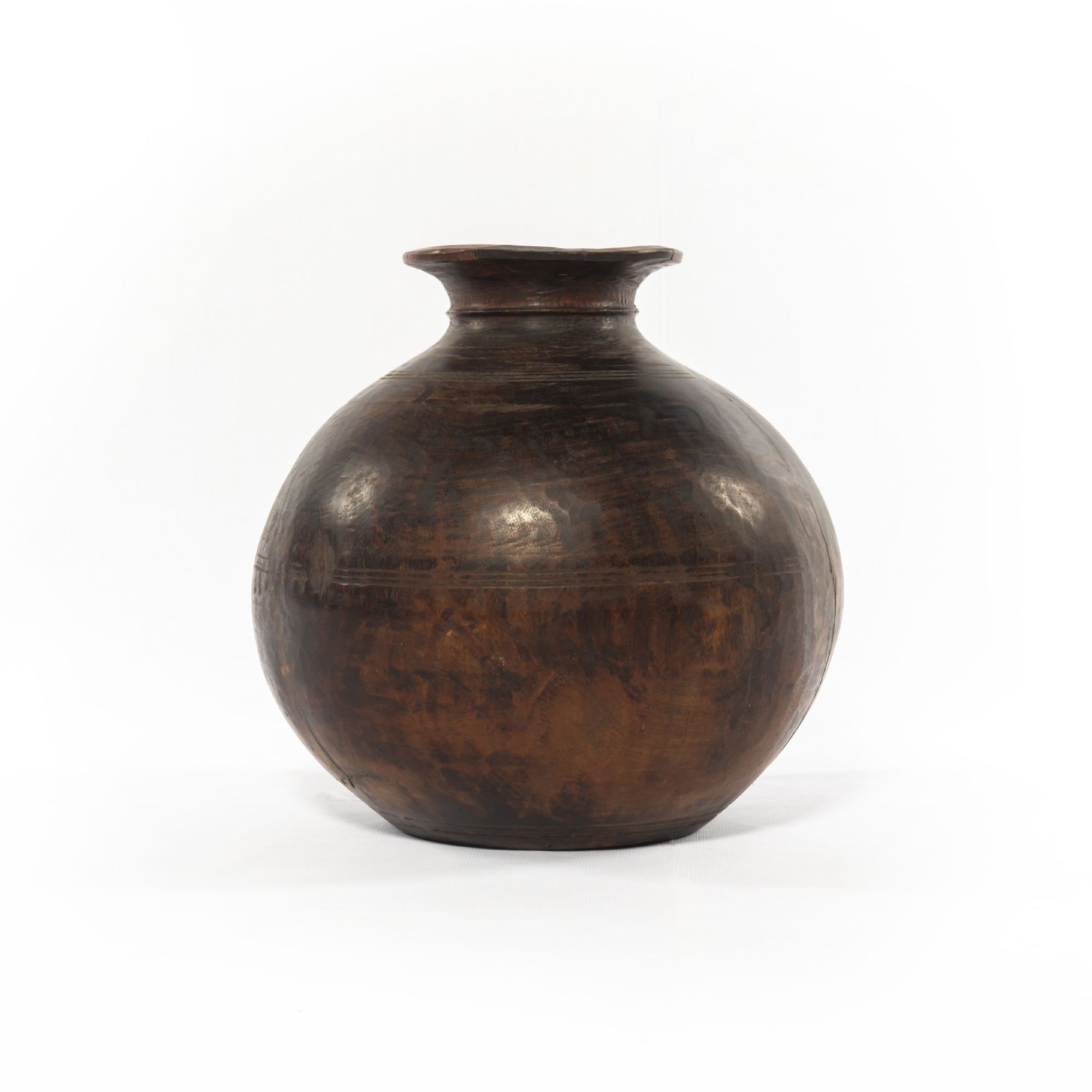 Small handmade ceramic vase  Urchin Brown - Home Barn Vintage