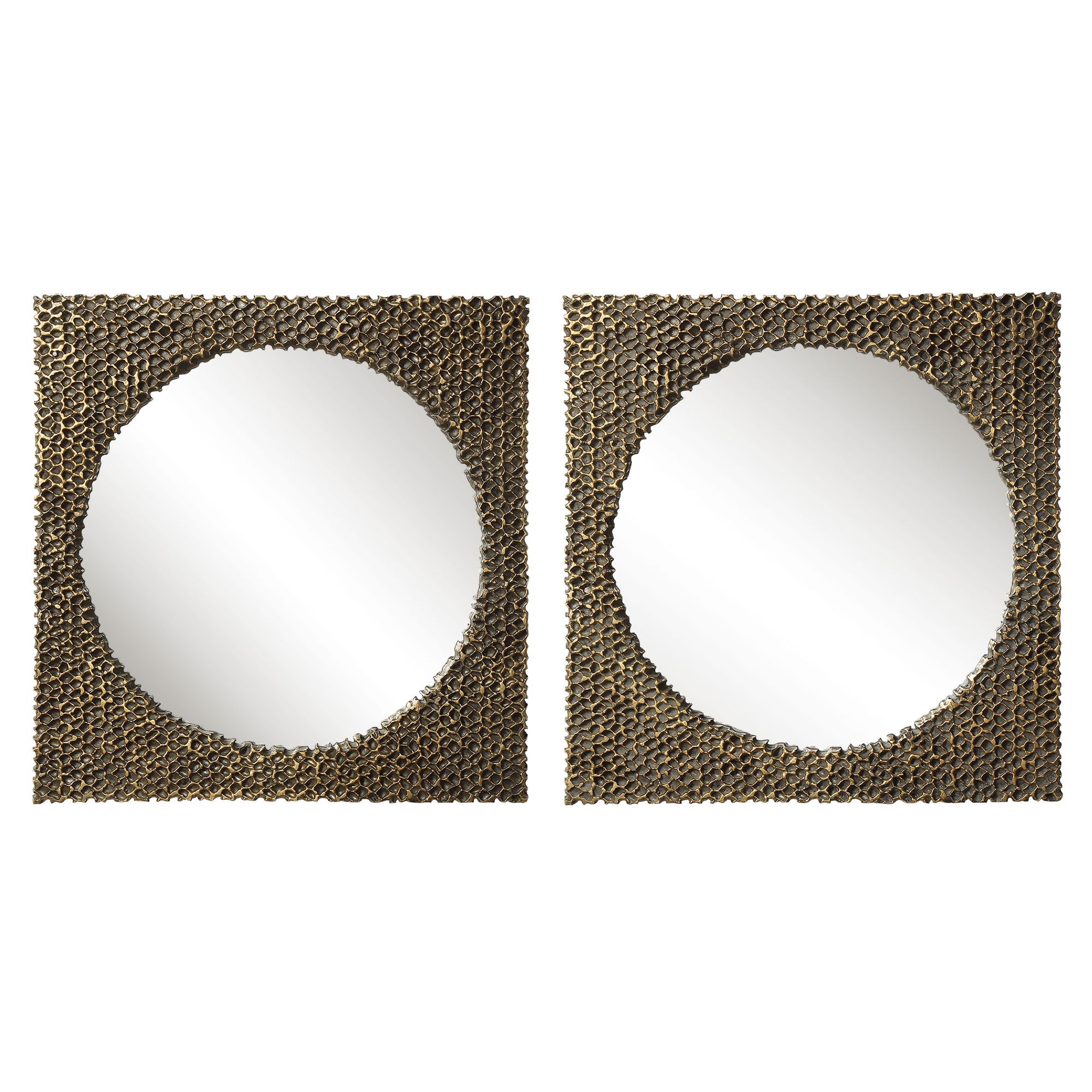 The Hive Square Mirrors - Set of 2 at