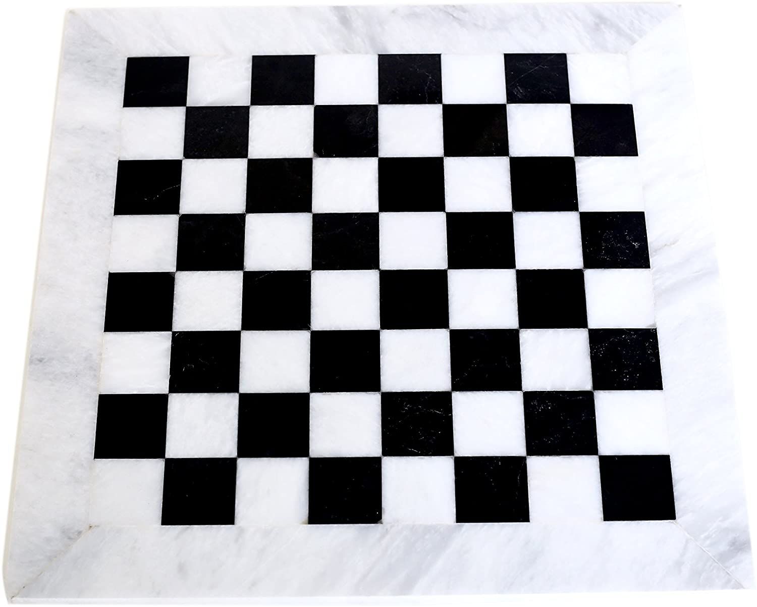 Radicaln Handmade White And Black Full Marble Chess Board Game Set