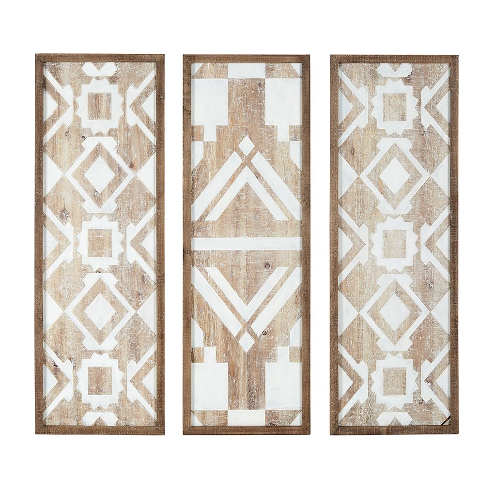 マディソンパーク ウォールパネル ダマスク柄 Damask Wood Panel Madison Park Damask Wood Panel 37.75 in. x 15.75 in. Wood 2
