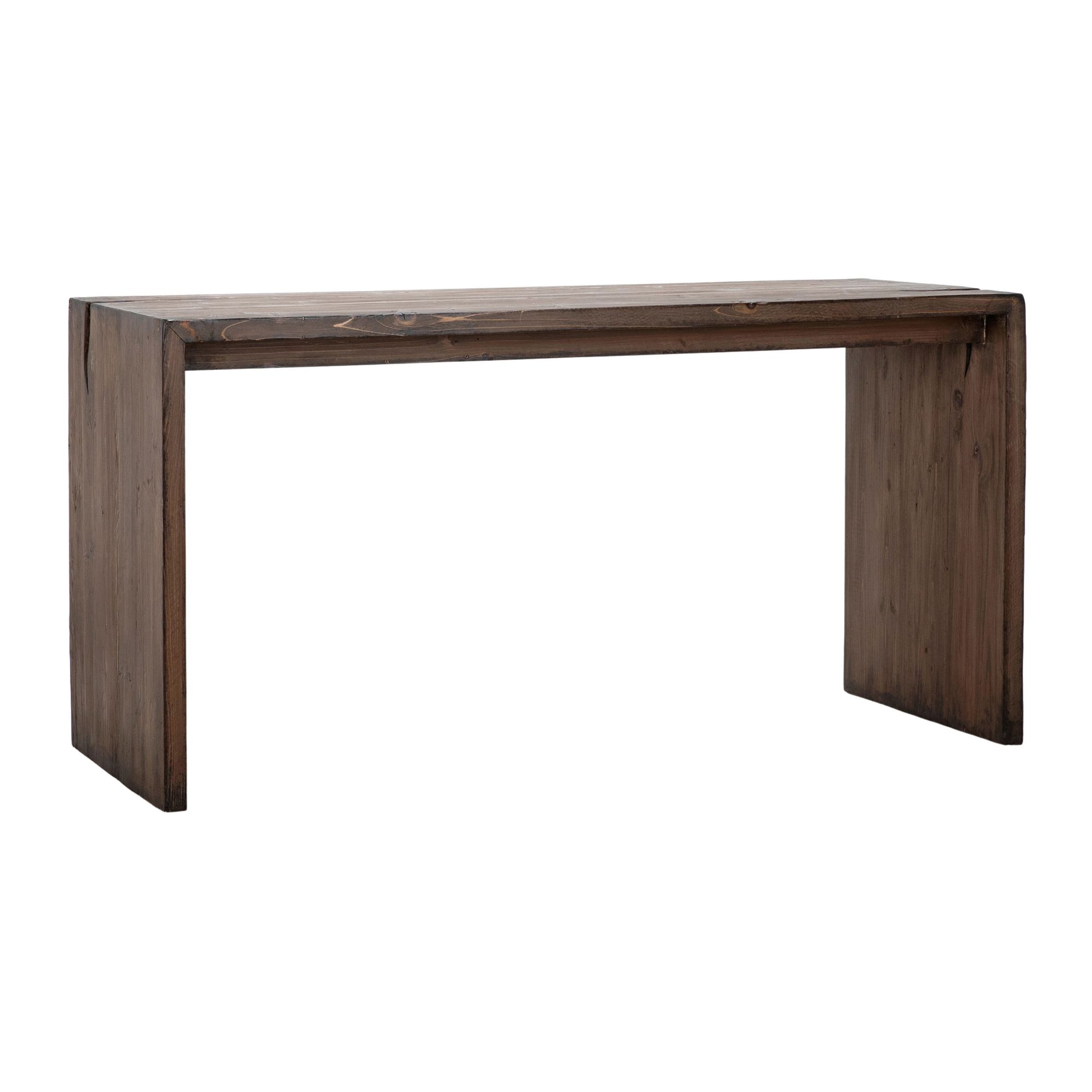 Dark wood store pub table