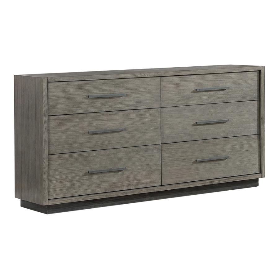 short 6 drawer dresser Aria 6-Drawer Short Wood Squiggle Dresser