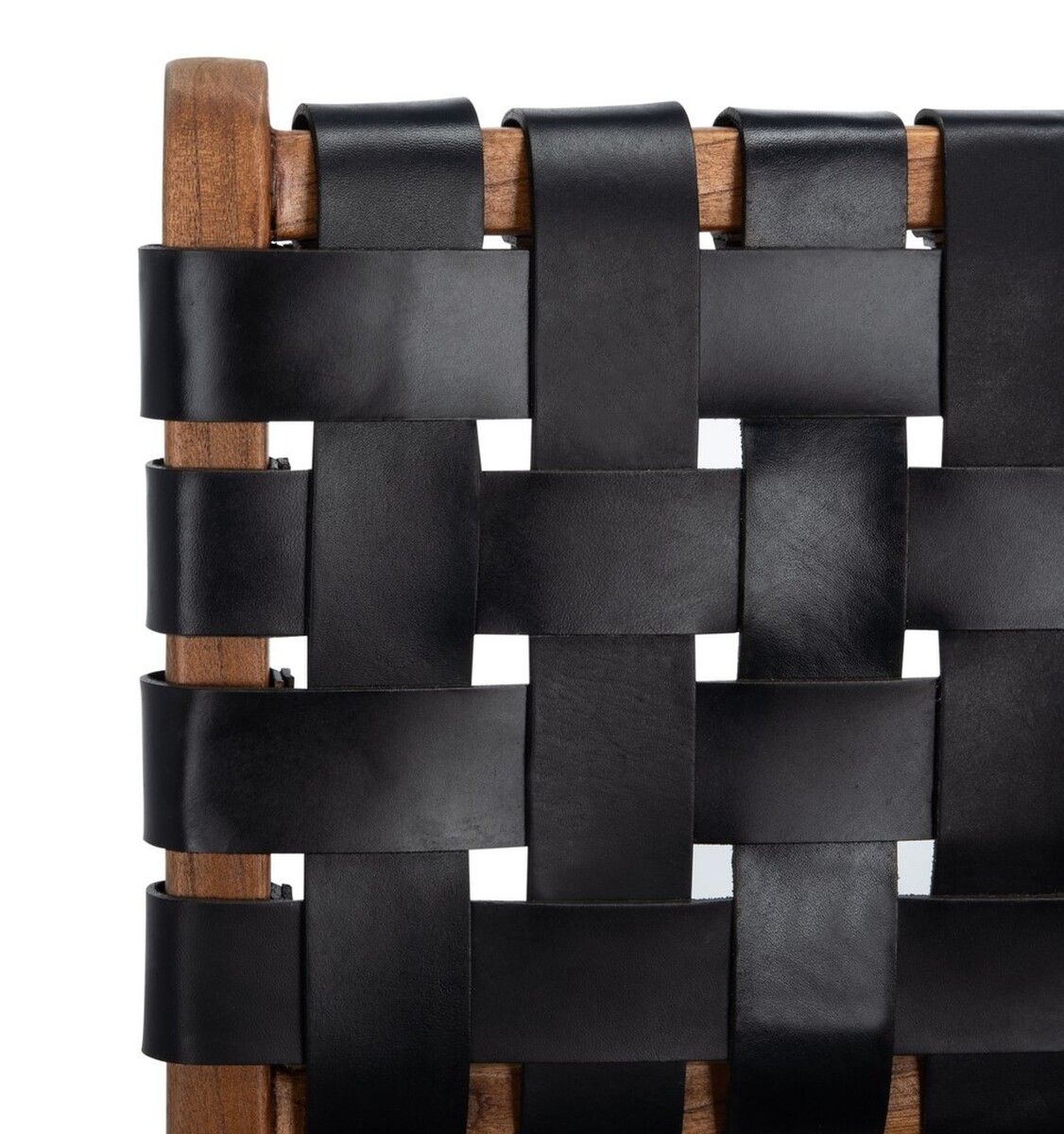 Taika woven deals leather dining chair