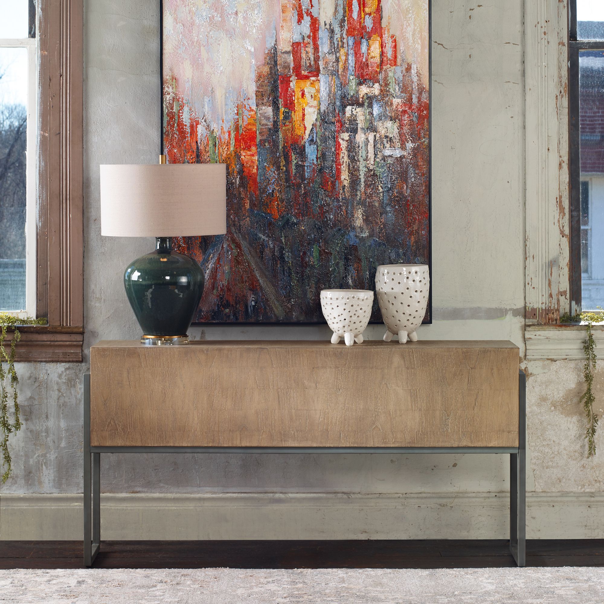 Nevis Contemporary Console Table at allmine.com