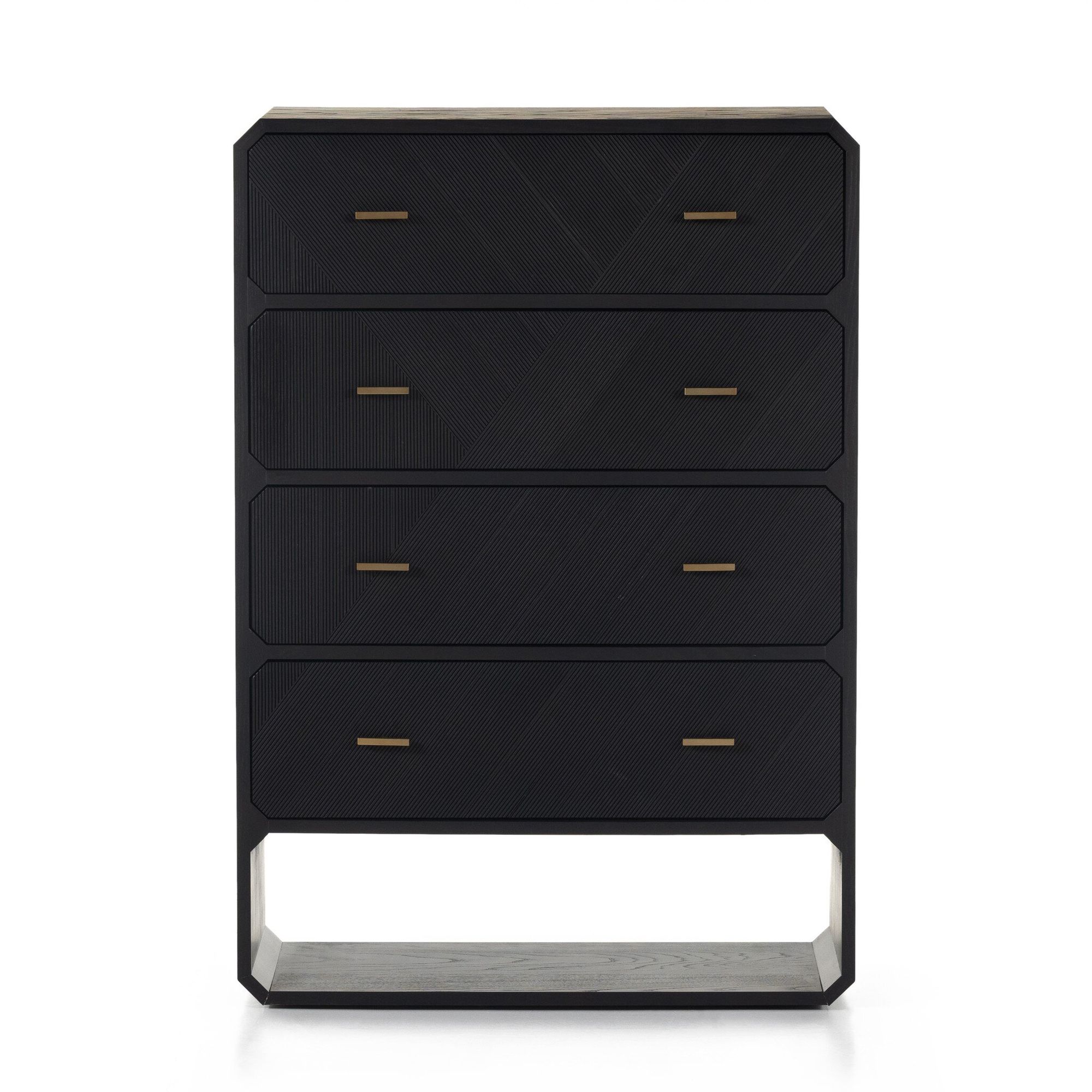 Caspian 4 Drawer Dresser - Black Ash at allmine.com