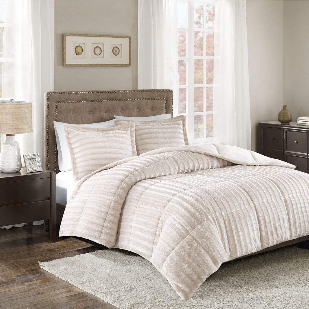 Madison Park Duke Faux Fur Comforter