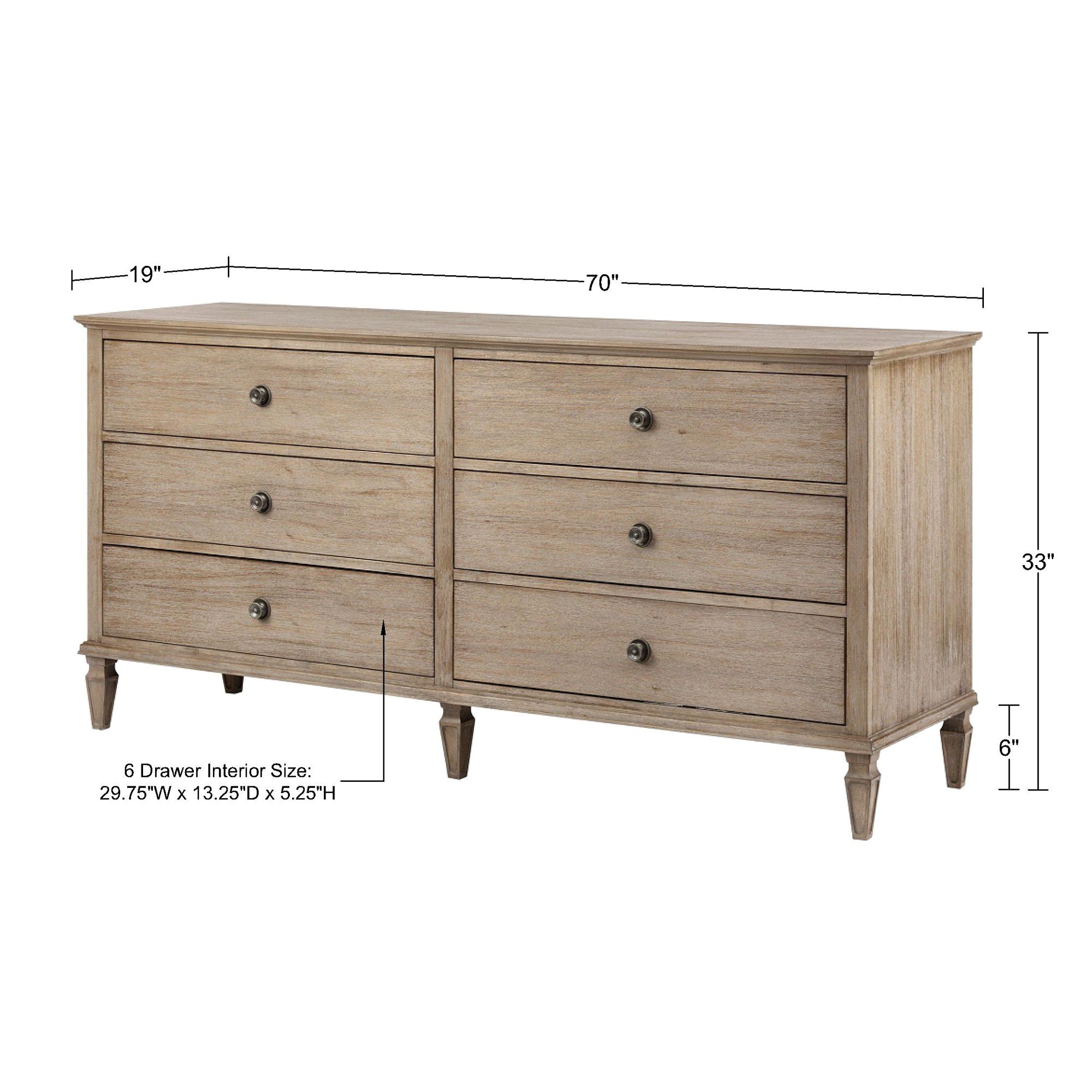 Victoria 6 drawer dresser discount