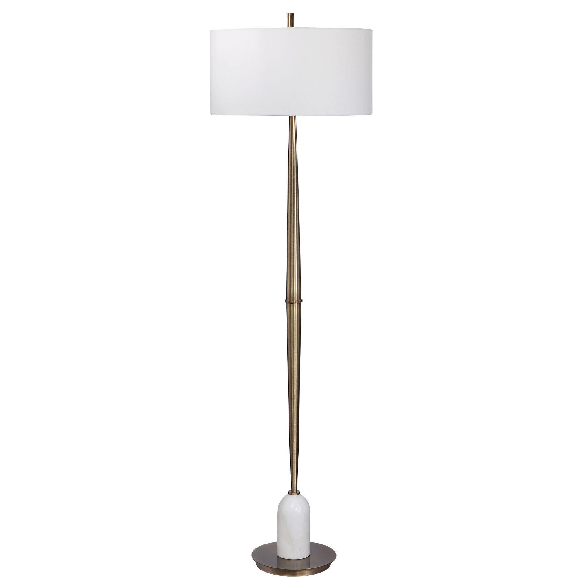 Mid-Century Brass Floor Lamp