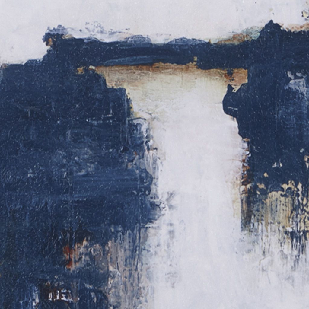 Martha Stewart Blue Drift Multi Abstract 5-Piece Gallery Framed