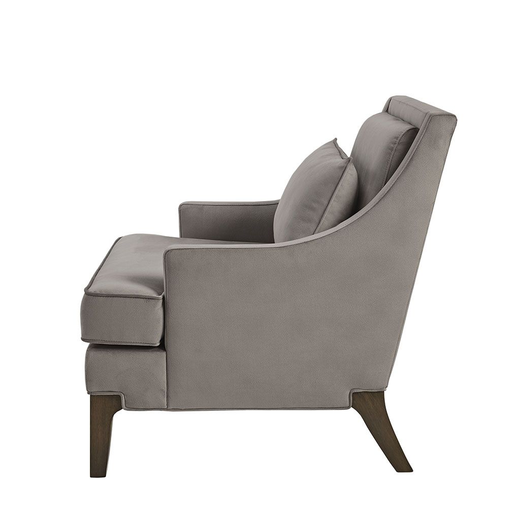Martha Stewart Anna Light Grey Arm Accent Chair at allmine.com