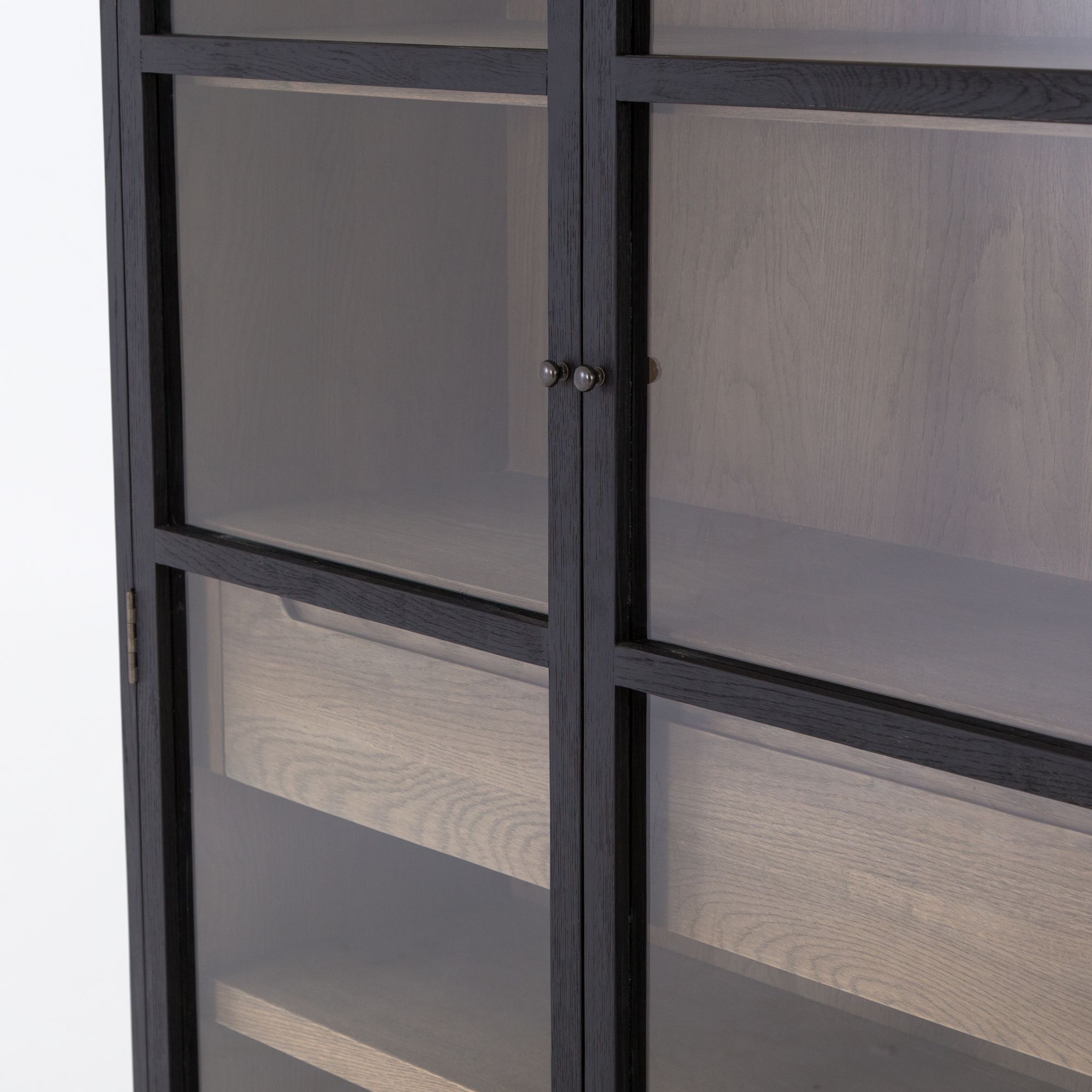 60 Crystal Cove Glass Cabinet Black - Threshold™ Designed With