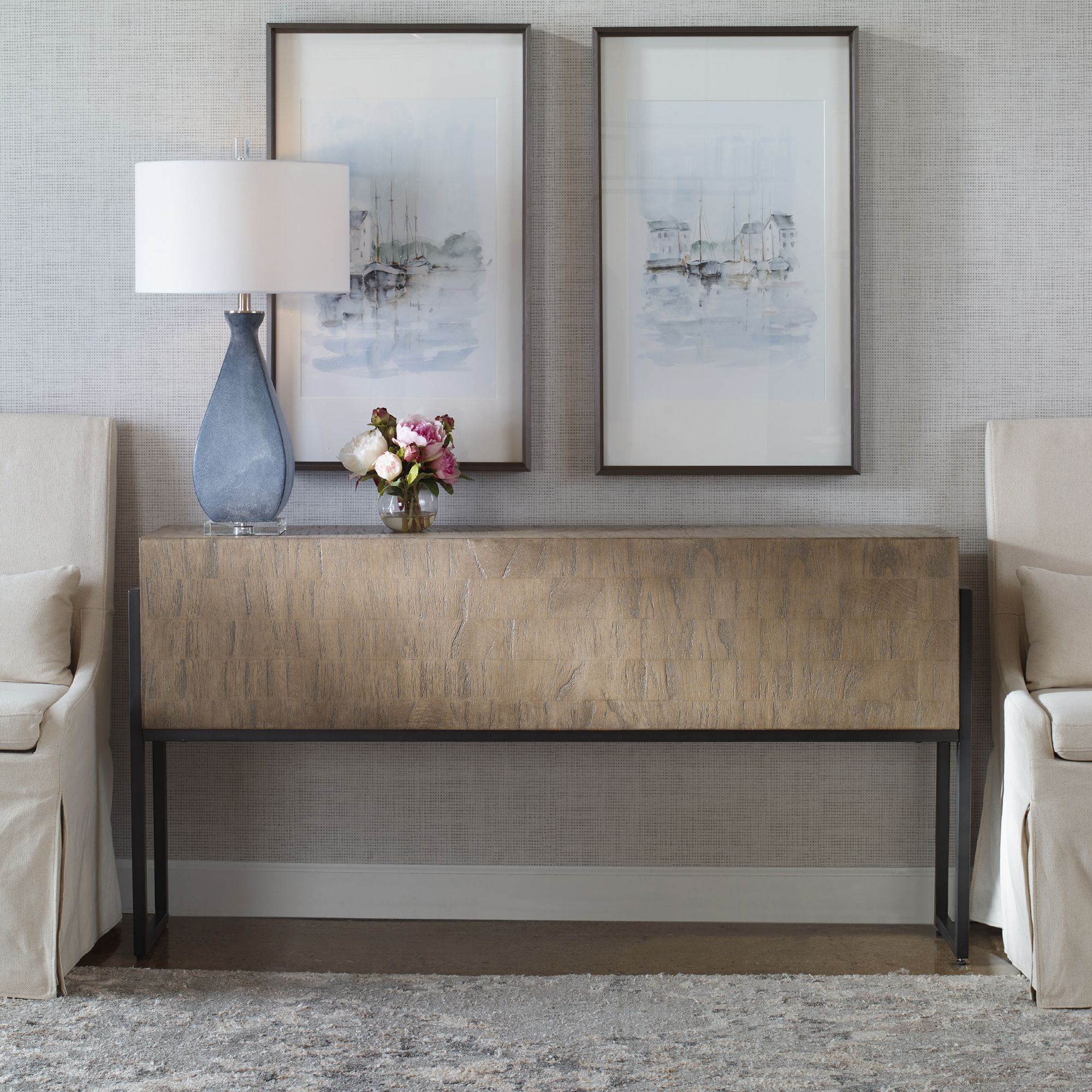Nevis Contemporary Console Table at allmine.com