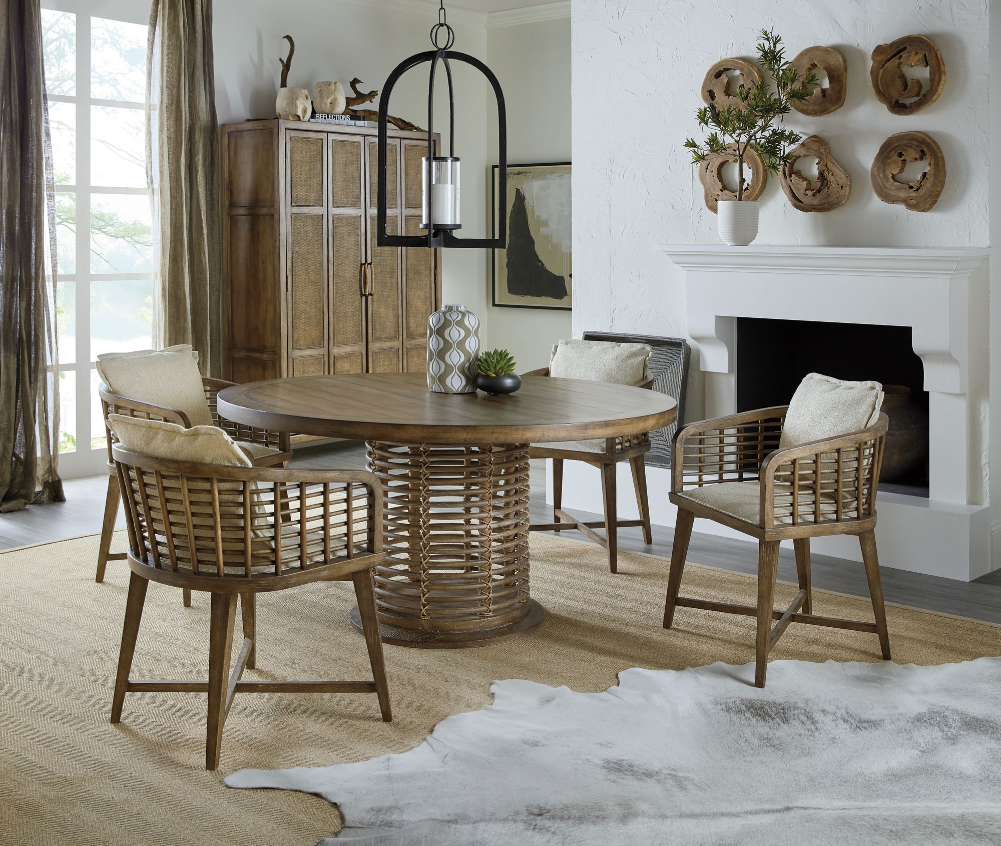 Wicker dining room discount table