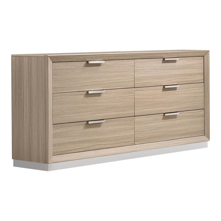 6 drawer dresser beige Four Hands Boa 6 Drawer Dresser main image 1
