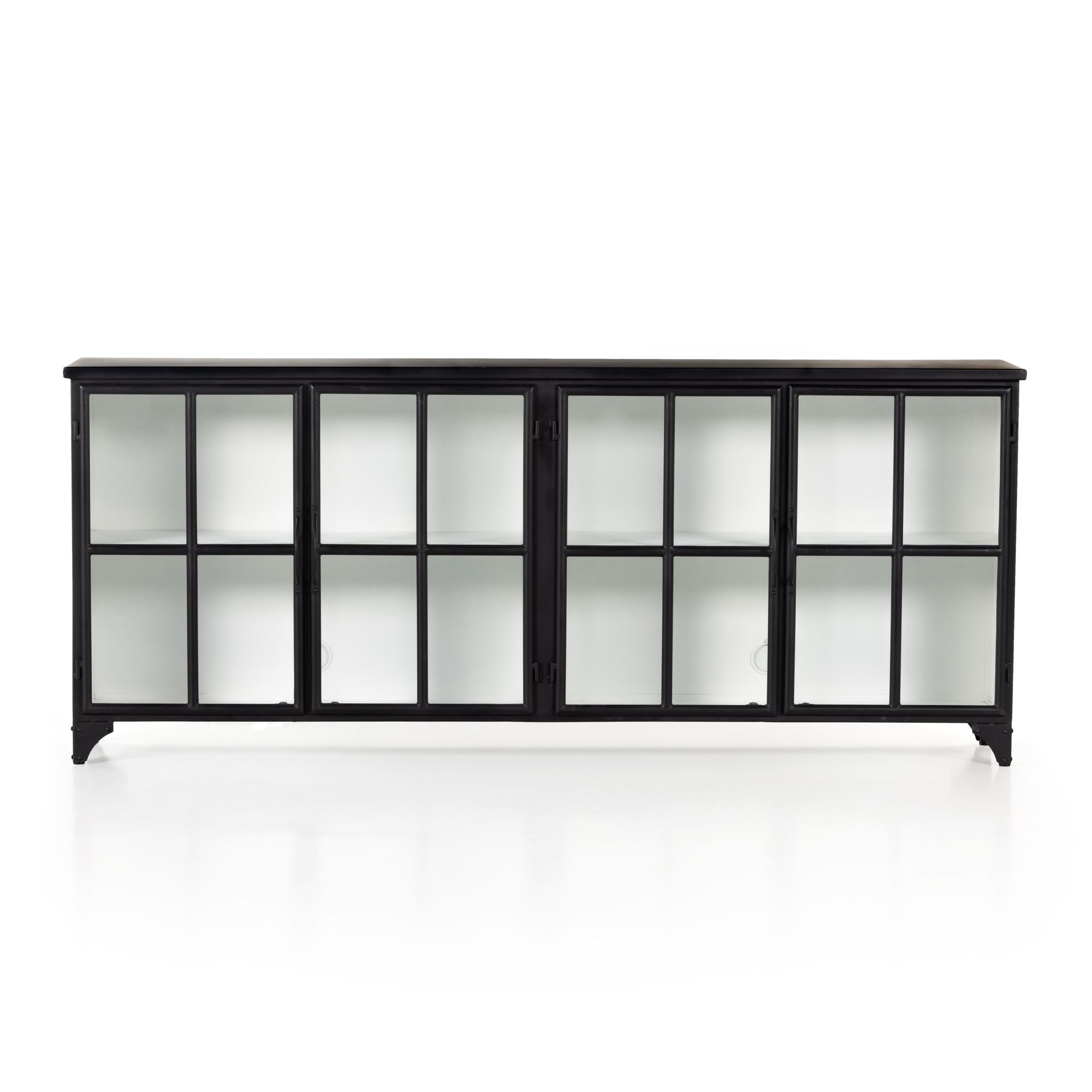 60 Crystal Cove Glass Cabinet Black - Threshold™ Designed With