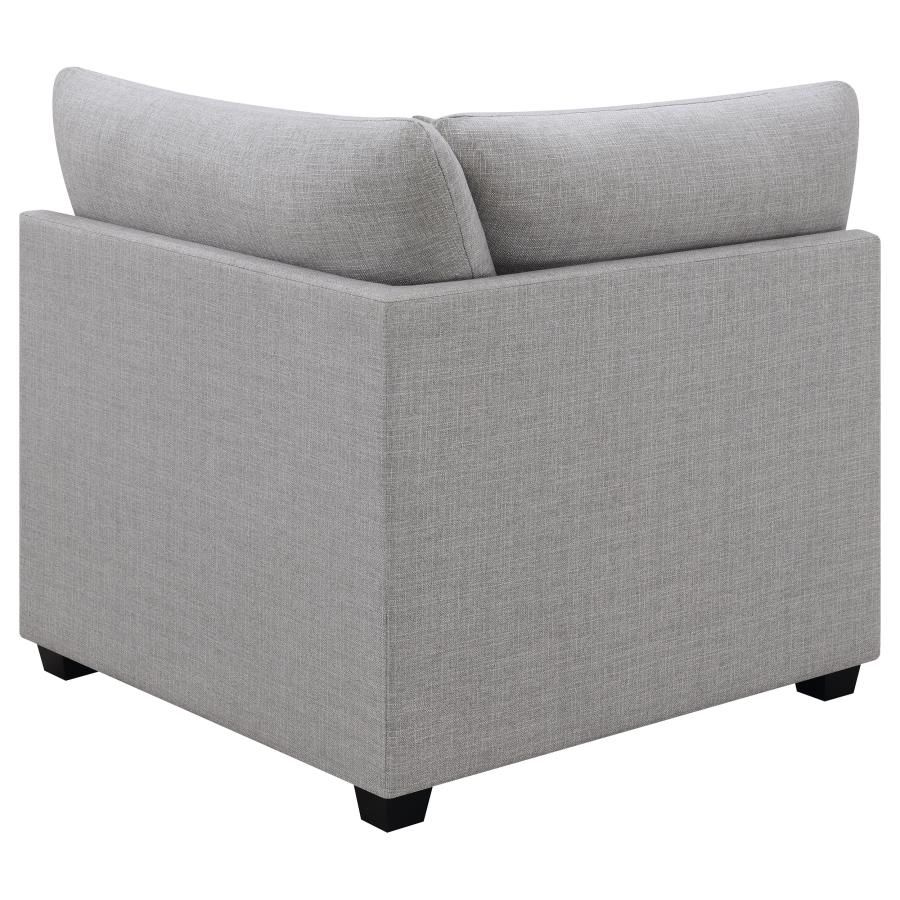 Shaylyn Upholstered Corner Chair Grey at allmine