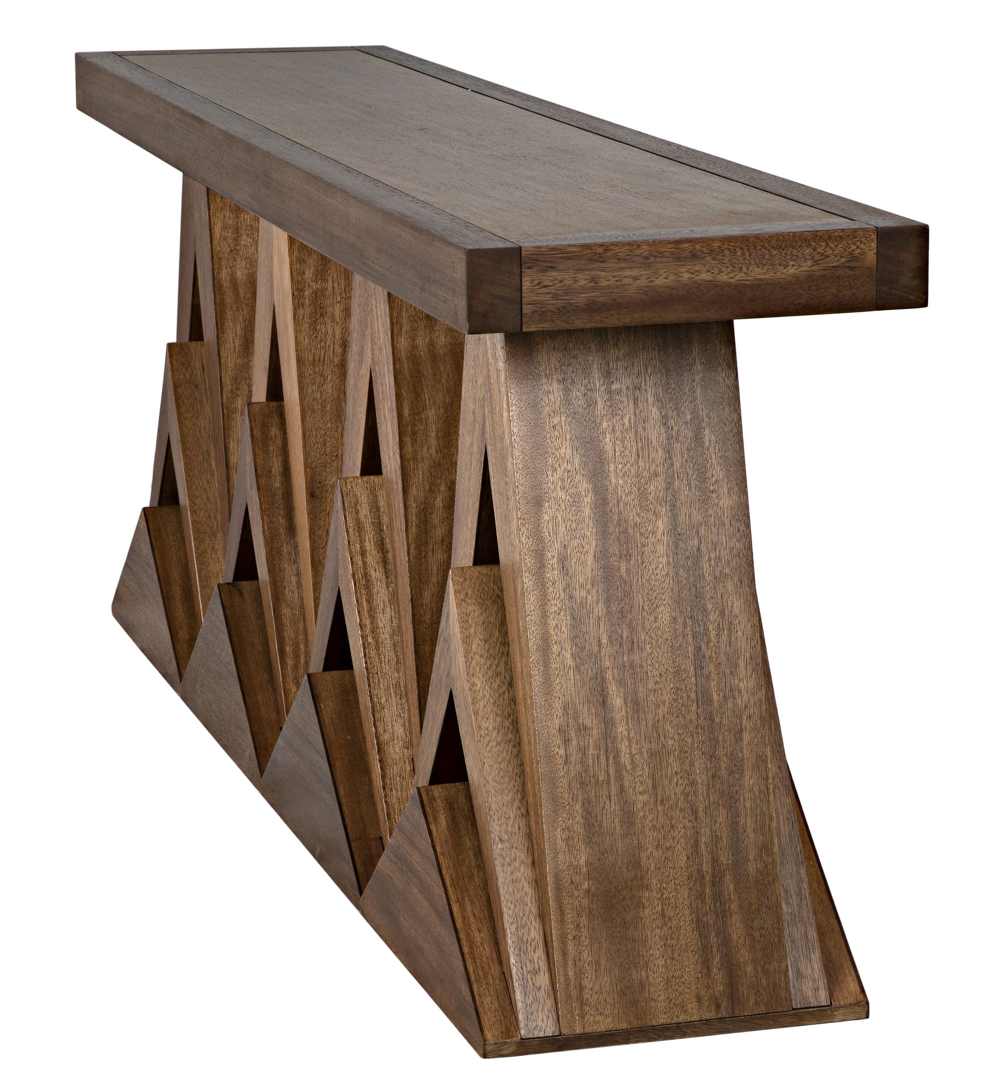 Fury Brown Walnut Console Table at allmine.com