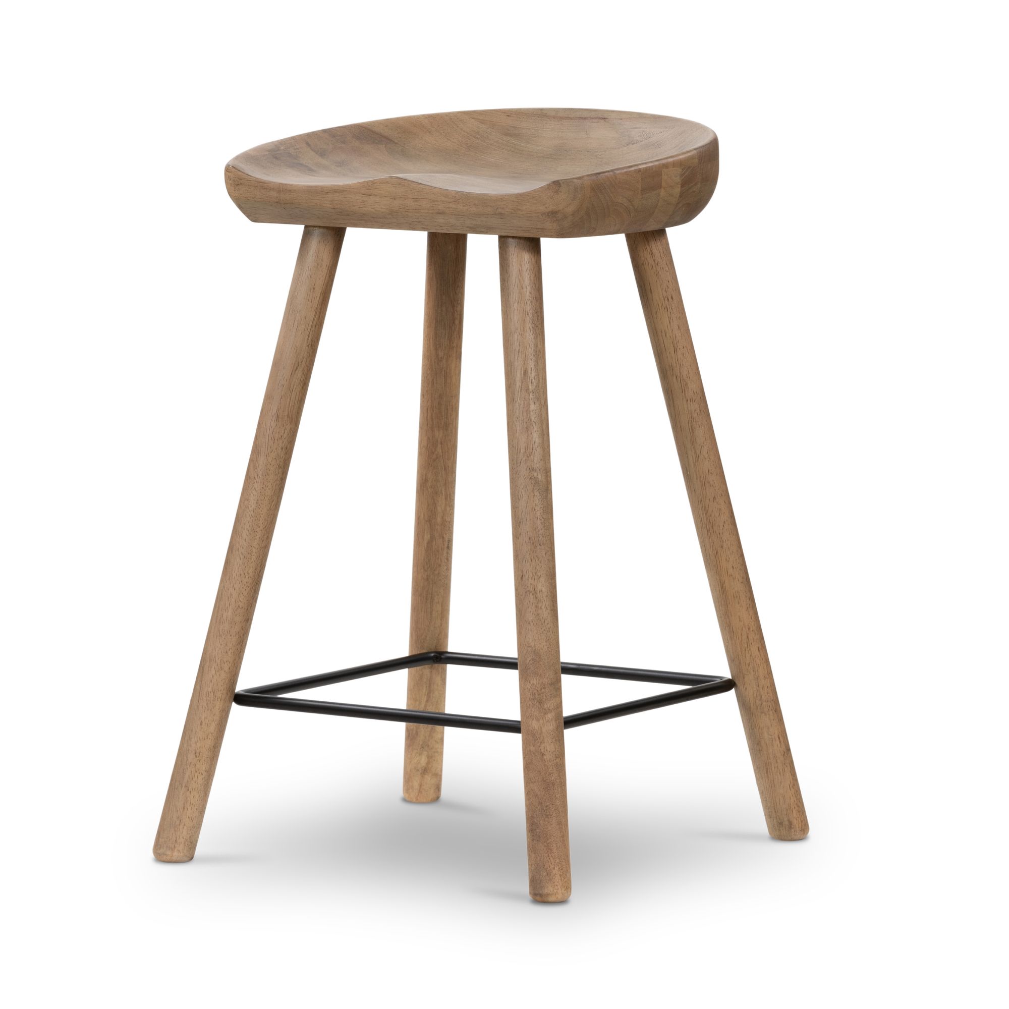 Weathered Oak Farmhouse Bar Stool – Grove Home