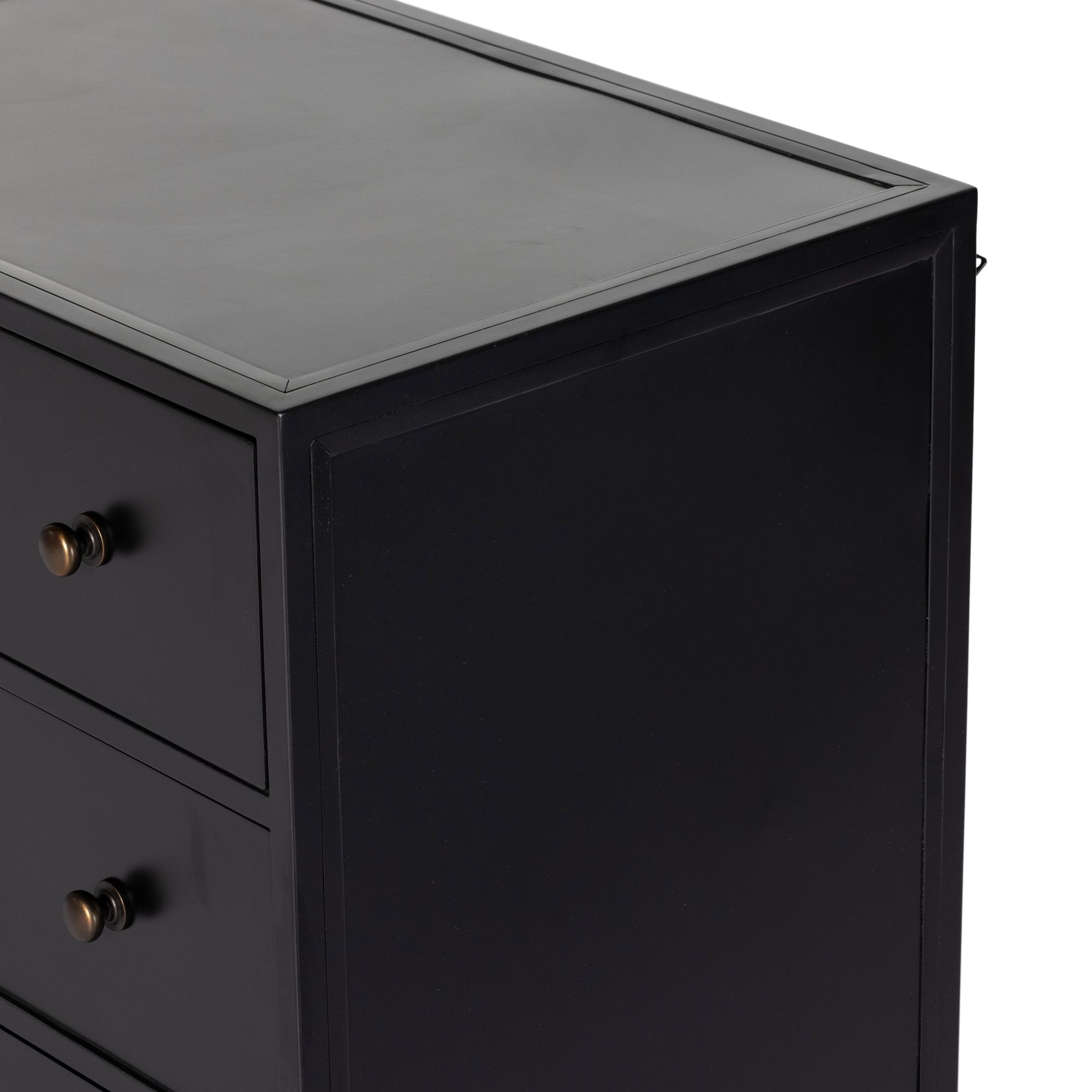 black 12 drawer dresser BLACK DRESS WITH STRAIGHT NECKLINE main image 1